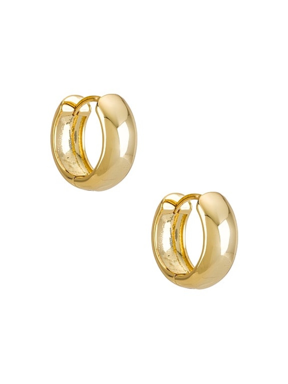 Luv AJ Monaco Huggie Hoop Earrings